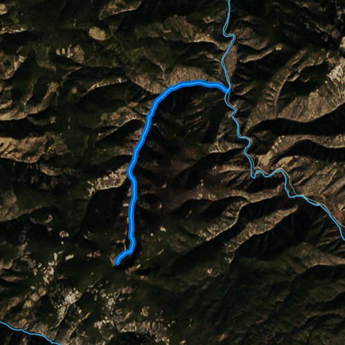 Fly fishing map for Alder Creek, Montana