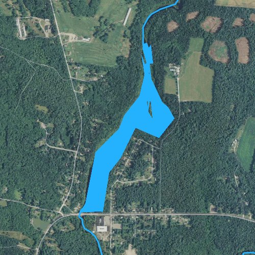 Fly fishing map for Alton Pond, Rhode Island
