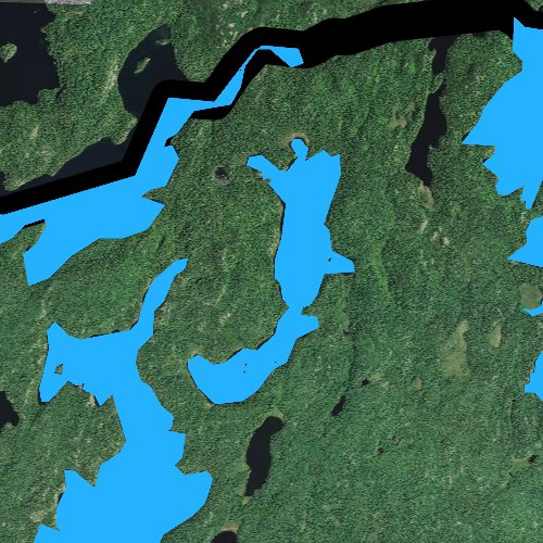 Fly fishing map for Ashdick Lake, Minnesota