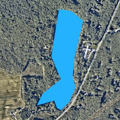 Fly fishing map for Barber Pond, Rhode Island