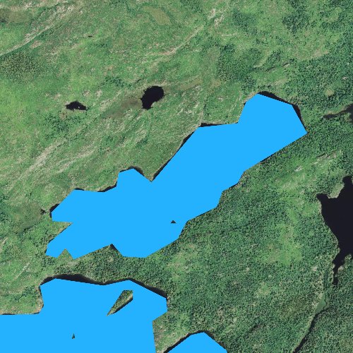 Fly fishing map for Bat Lake, Minnesota
