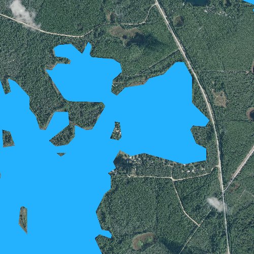 Fly fishing map for Beakman Lake, Florida