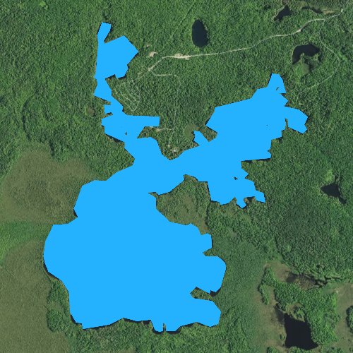 Fly fishing map for Bear Head Lake, Minnesota