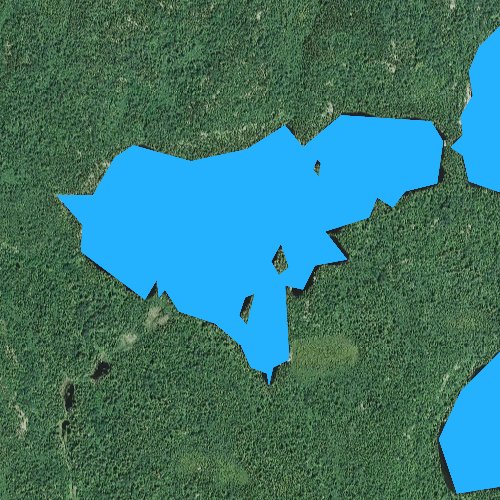 Fly fishing map for Beartrap Lake, Minnesota