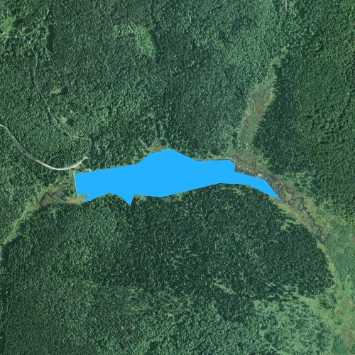 Fly fishing map for Beaver Meadows Lake, Pennsylvania