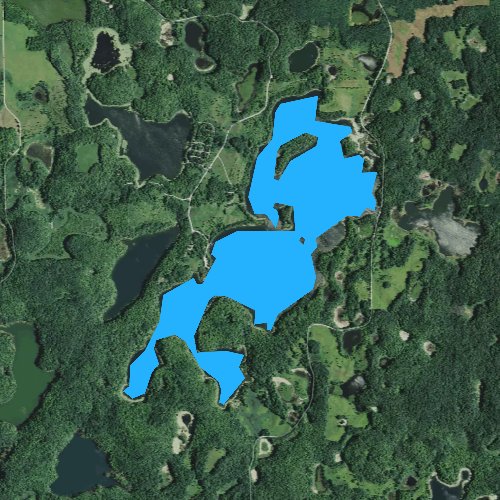 Fly fishing map for Beers Lake, Minnesota