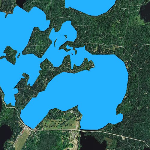 Fly fishing map for Big Stone Lake, Wisconsin