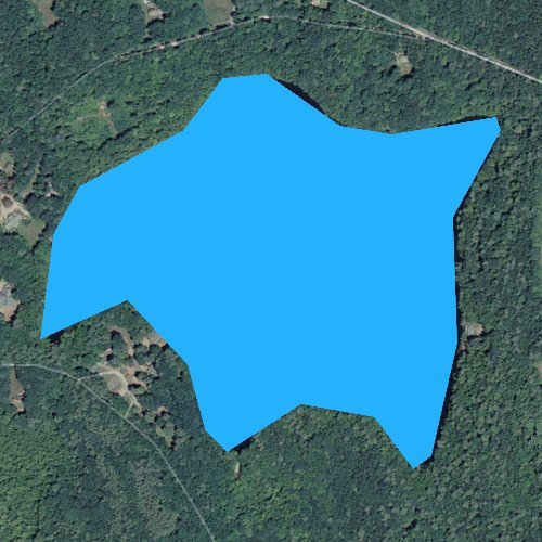 Fly fishing map for Black Pond, Connecticut