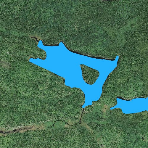 Fly fishing map for Boulder Lake: St. Louis, Minnesota