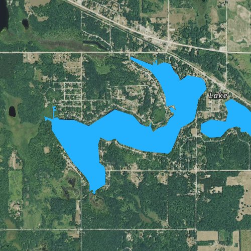 Fly fishing map for Boyles Creek, Michigan