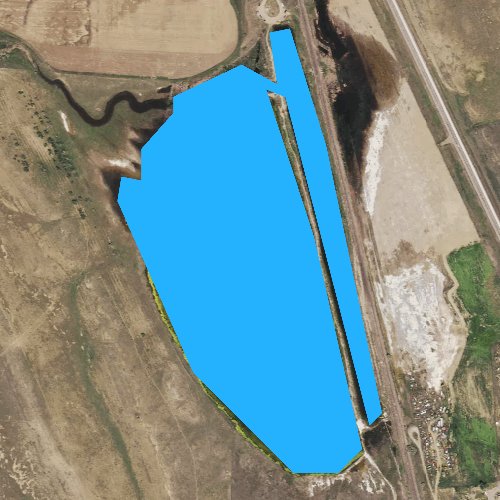 Fly fishing map for Broadview Pond, Montana