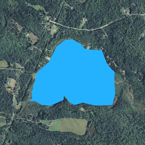 Fly fishing map for Brownington Pond, Vermont