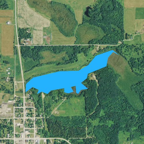Fly fishing map for Bullhead Lake, Minnesota