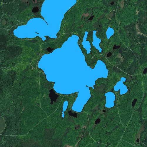 Fly fishing map for Butternut Lake: Forest, Wisconsin
