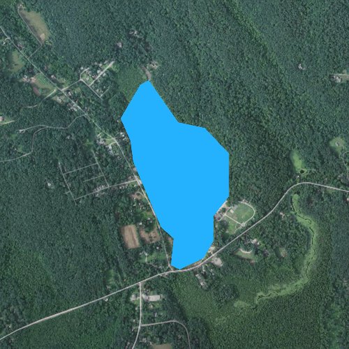 Fly fishing map for Cedar Lake, Connecticut