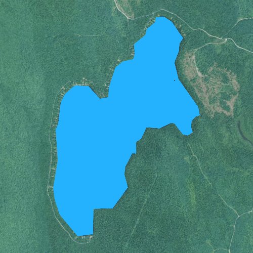 Fly fishing map for Cedar Lake, Maine