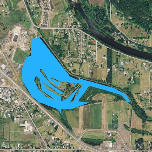 Fly fishing map for Cheadle Lake, Oregon