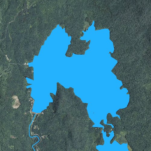 Fly fishing map for Chittenden Reservoir, Vermont