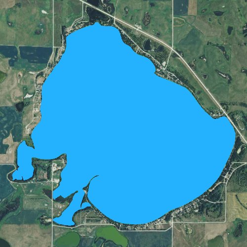 Fly fishing map for Clear Lake: Marshall, South Dakota