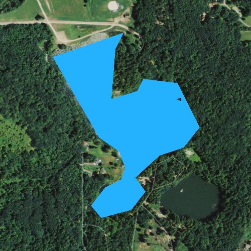 Fly fishing map for Clear Lake, Wisconsin