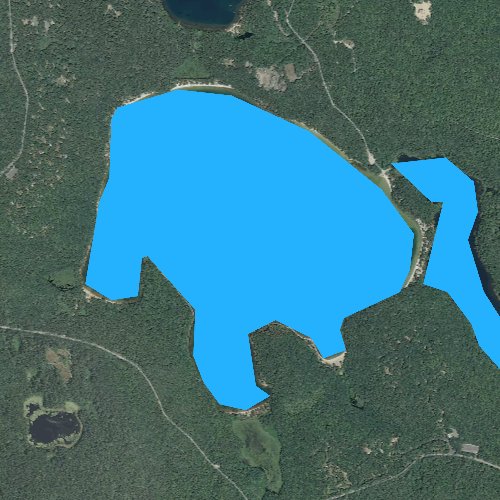 Fly fishing map for Cliff Pond, Massachusetts