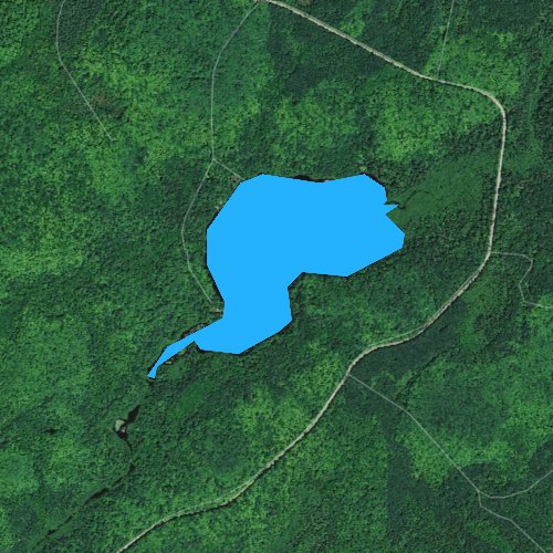 Fly fishing map for Coffee Lake, Wisconsin