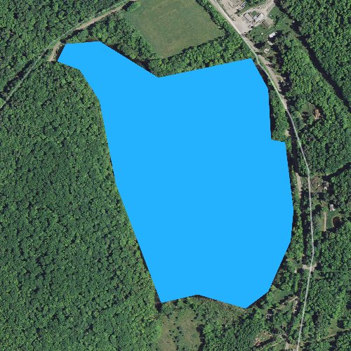 Fly fishing map for Comfort Lake, Pennsylvania