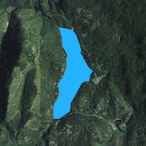 Fly fishing map for Coopers Lake, Montana