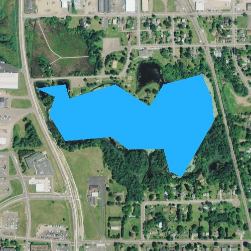 Fly fishing map for Corbett Lake, Wisconsin
