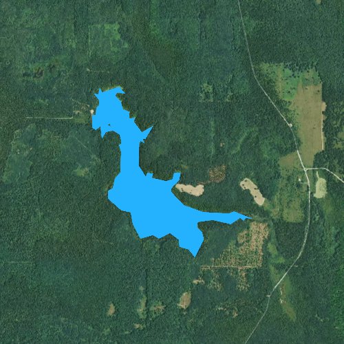 Fly fishing map for Cornwall Creek Flooding, Michigan