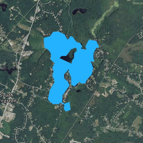 Fly fishing map for Country Pond, New Hampshire