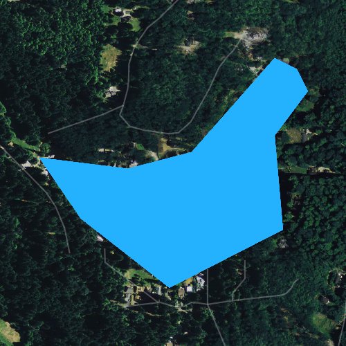 Fly fishing map for Crabapple Lake, Washington