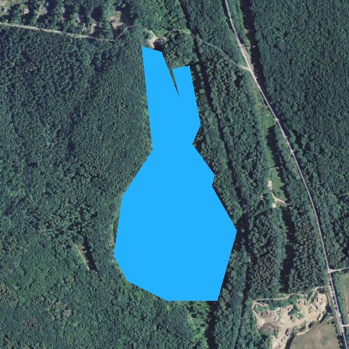 Fly fishing map for Cranberry Pond, Massachusetts