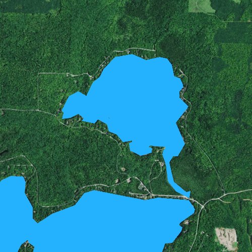 Fly fishing map for Crane Lake, Wisconsin