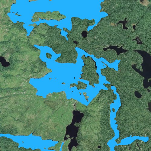 Fly fishing map for Crooked Lake: Cook, Minnesota