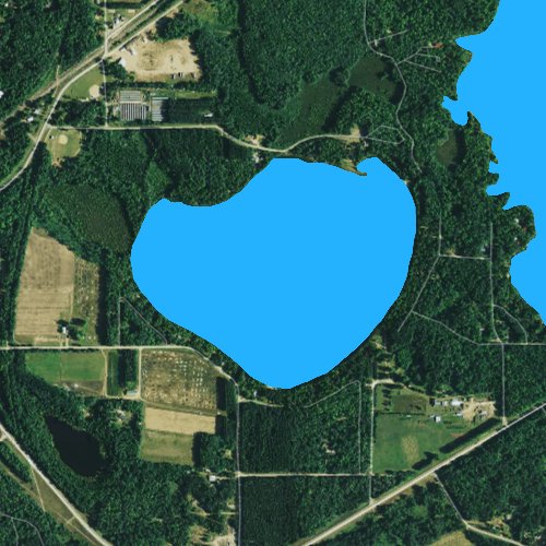 Fly fishing map for Crystal Lake: Lincoln, Wisconsin