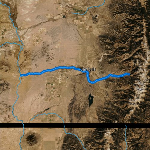 Fly fishing map for Culebra Creek, Colorado