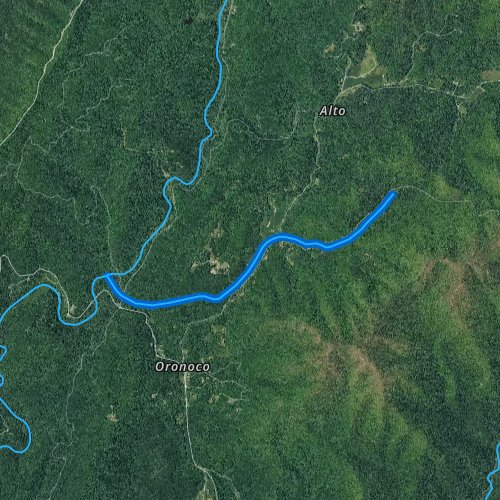 Fly fishing map for Davis Mill Creek, Virginia