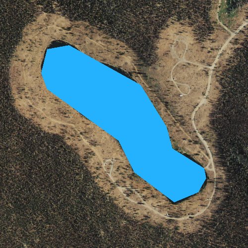 Fly fishing map for Dead Horse Lake, Oregon