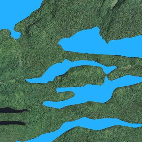 Fly fishing map for Deer Lake, Minnesota