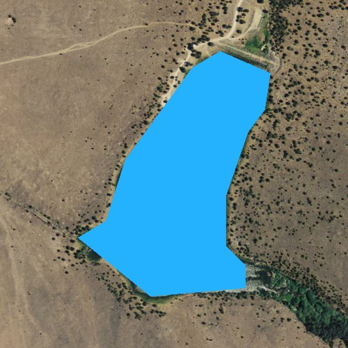 Fly fishing map for Duncan Reservoir, Oregon