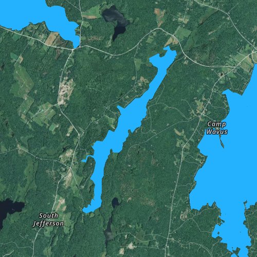 Fly fishing map for Dyer Long Pond, Maine