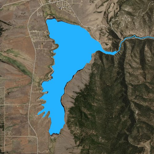 Fly fishing map for Eagle Nest Lake, New Mexico