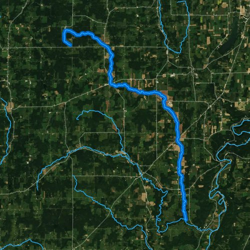 Fly fishing map for East Koy Creek, New York