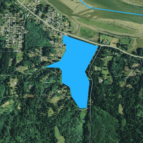 Fly fishing map for Eckman Lake, Oregon