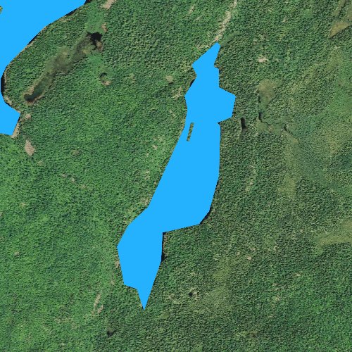 Fly fishing map for Ella Lake, Minnesota
