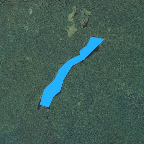 Fly fishing map for Flat Mountain Ponds, New Hampshire