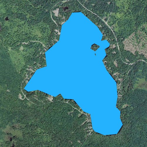 Fly fishing map for Forest Lake, New Hampshire