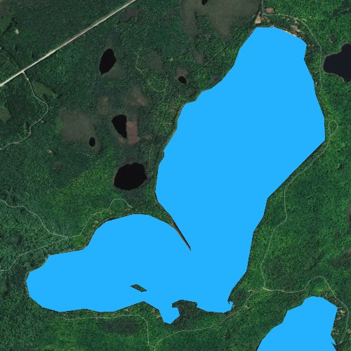 Fly fishing map for Franklin Lake, Wisconsin