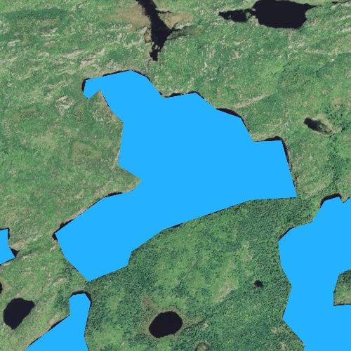 Fly fishing map for French Lake, Minnesota